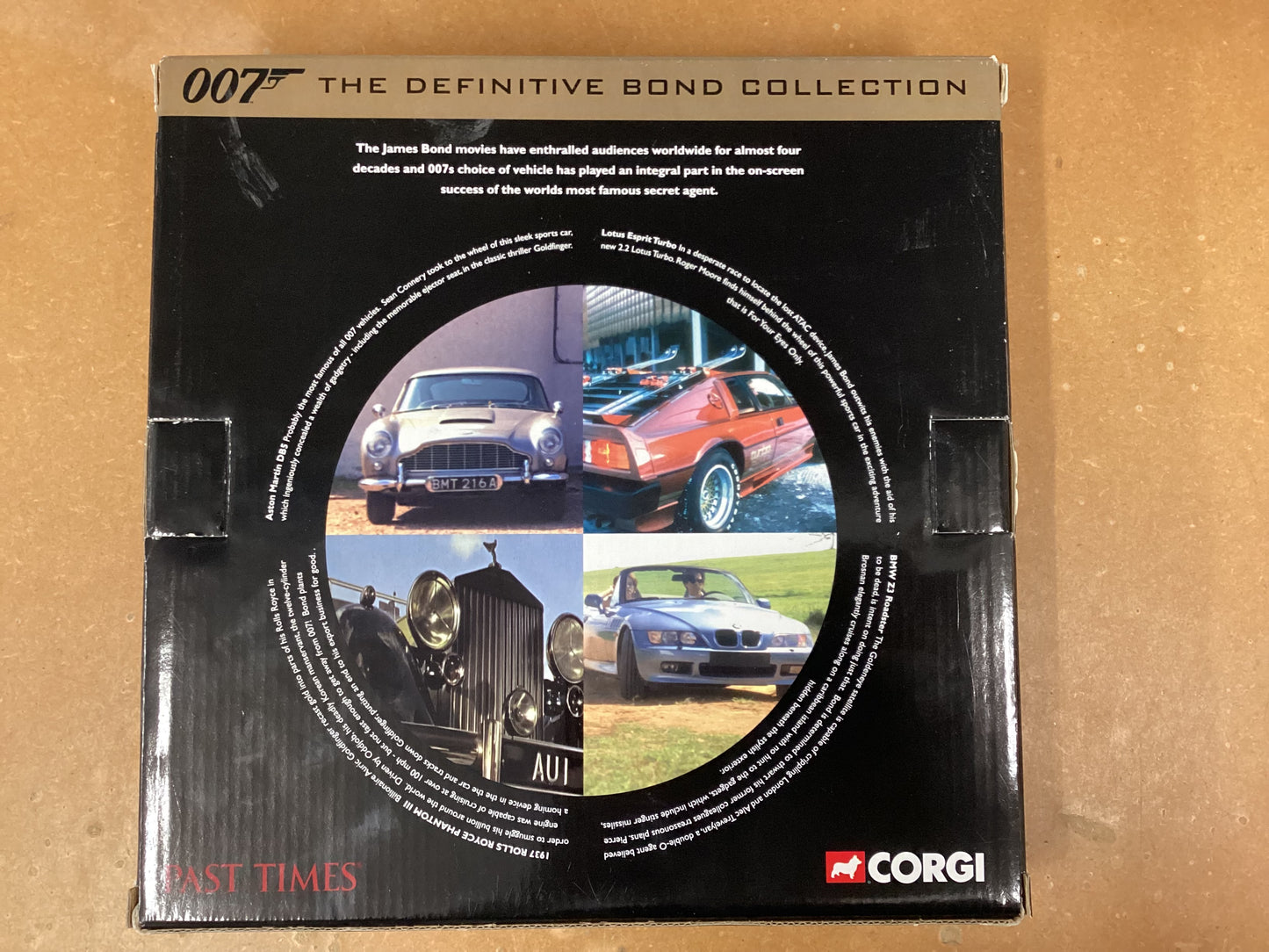 007 The Definitive Bond Collection, Corgi, Four Piece Set, Film Canister, New in Box