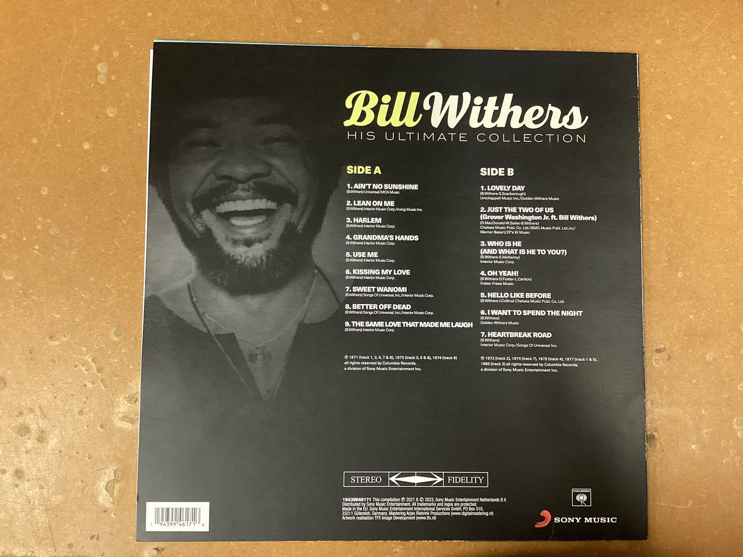 Bill Withers- His Ultimate Collection Vinyl Record Sony Music