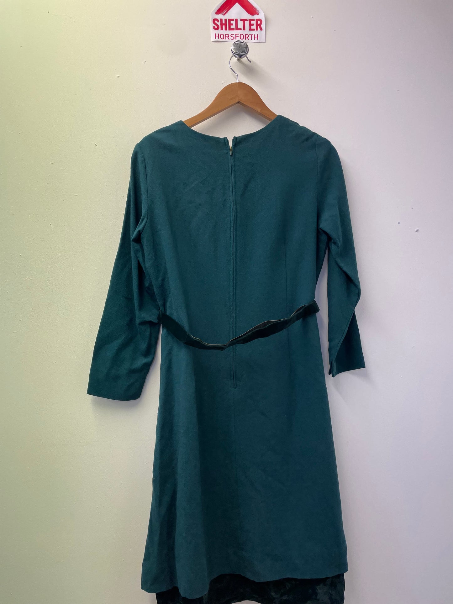 Rodney Slim Fit Vintage/Retro Wool Green Dress Size 18