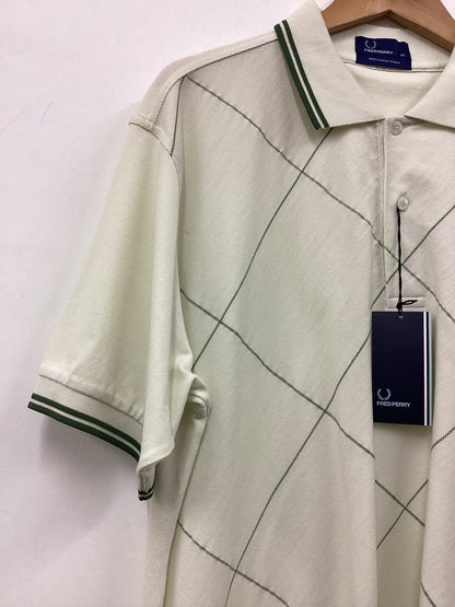 BNWT Fred Perry XL Green Check Polo Shirt