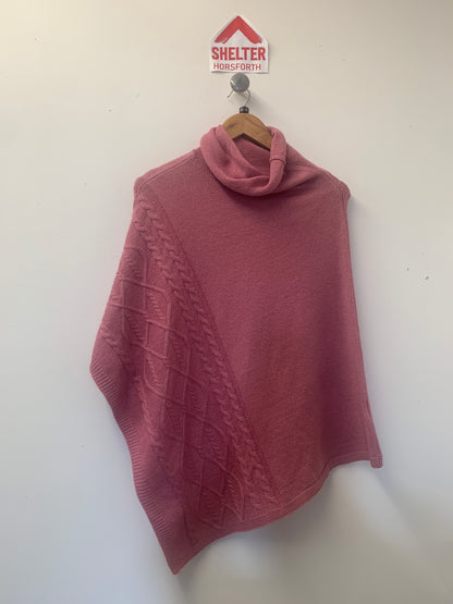 BNWT First Avenue Dusty Rose Ponshawl One Size