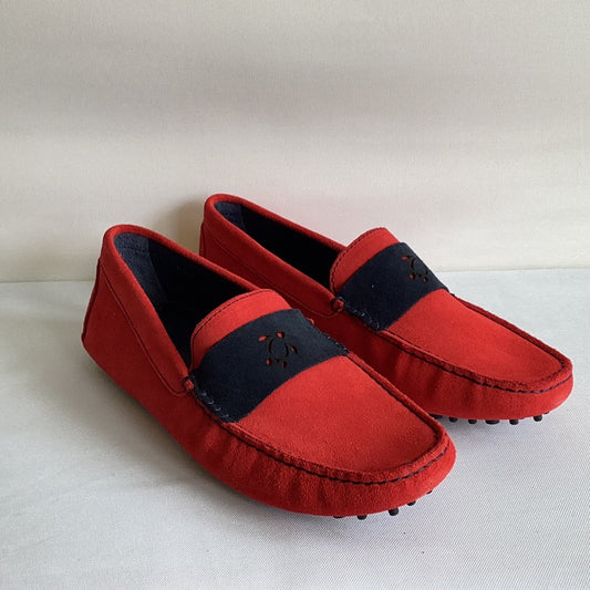 New Vilebrequin Suede Shoes Red Size 9.5