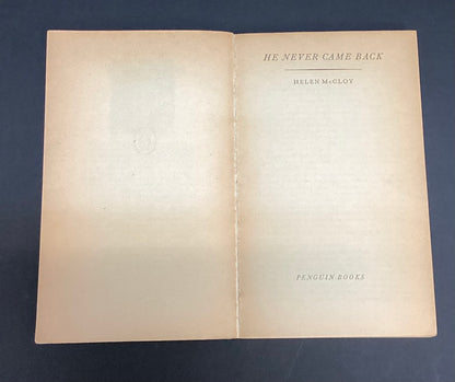 He never came back by Helen McCloy