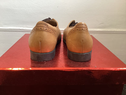 Birkenstock, Beige, Oxford Style Shoe, Size 4, Leather