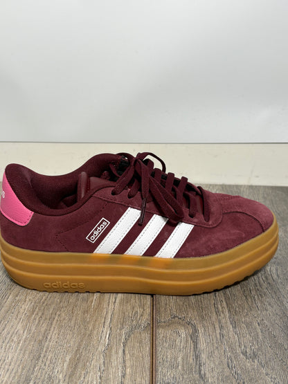 Adidas Womens VL Court Bold Burgundy Trainers Size 3