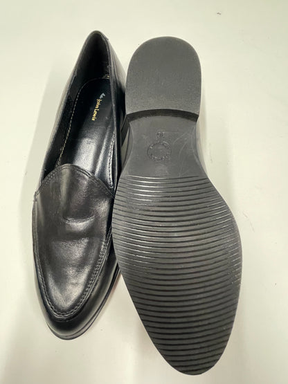 John Lewis Black Slip On Shoes Size 3