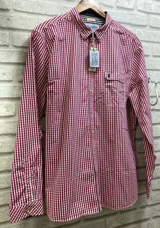 Men’s Joules Pink Cotton Check Shirt NWT Size X-LARGE