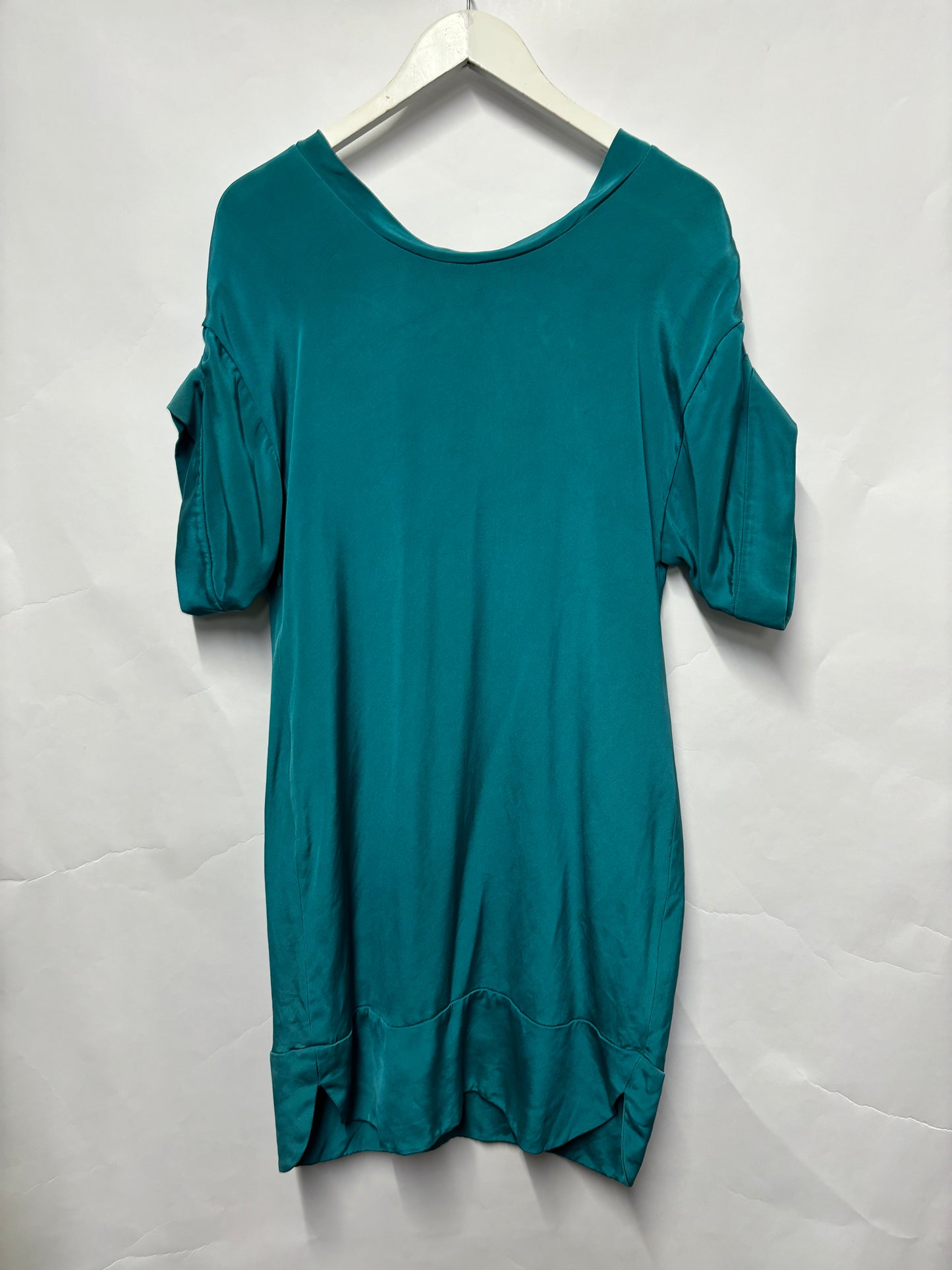 Valentino Teal Silk Tunic Dress 12