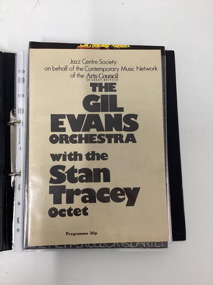 21 Vintage Jazz Programmes In Folder