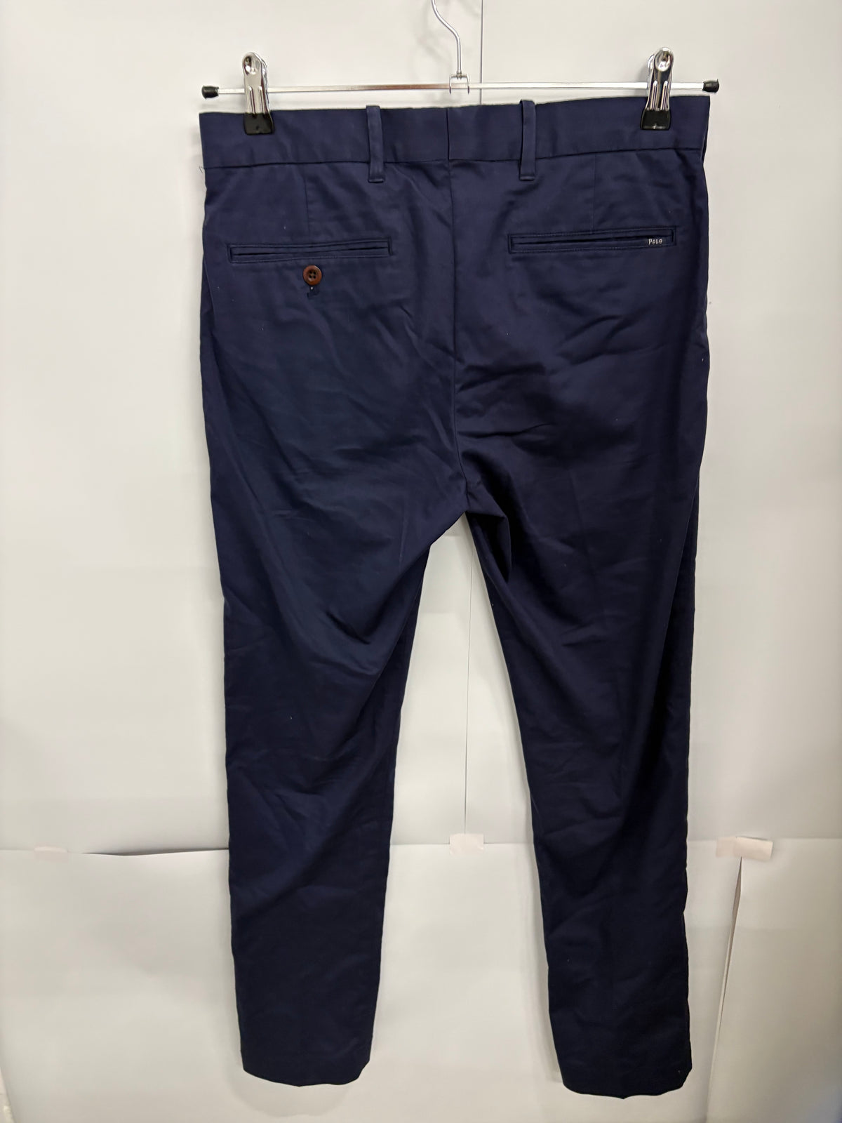 Polo Golf Ralph Lauren Mens Navy Performance Chino Trousers Size 30/32