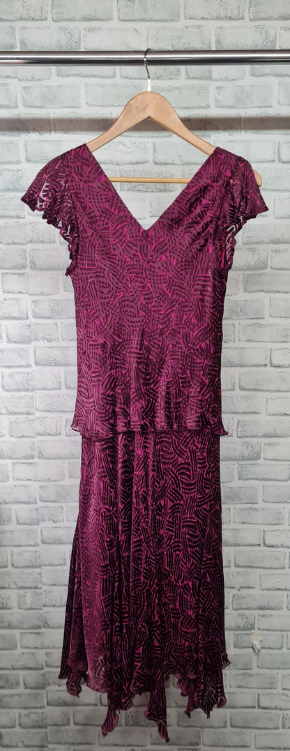 CC Petite Hot Pink Midi Dress Size 10 BNWT