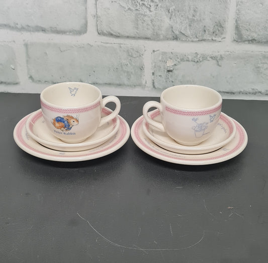 Vintage Wedgewood Peter Rabbit Two Tea Sets