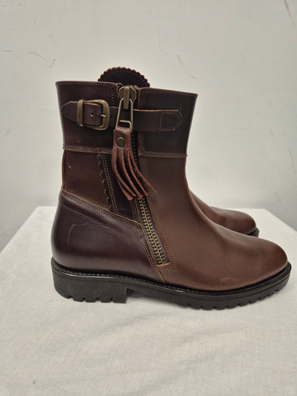 The House Of Bruar Brown Leather Boots Size 5