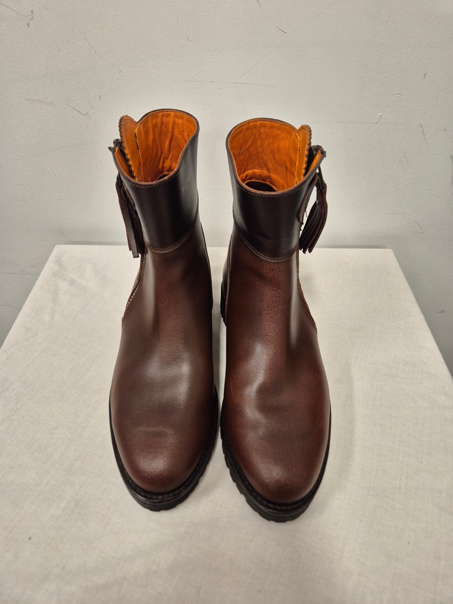 The House Of Bruar Brown Leather Boots Size 5