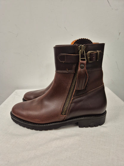 The House Of Bruar Brown Leather Boots Size 5