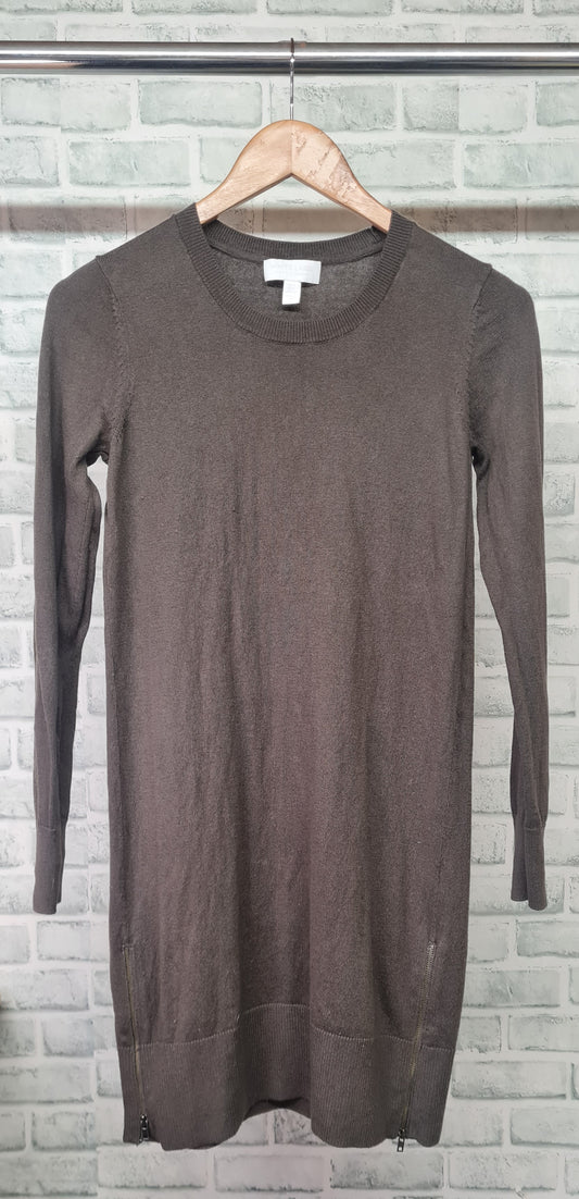 The White Company White Label Brown Knit Dress Size 8