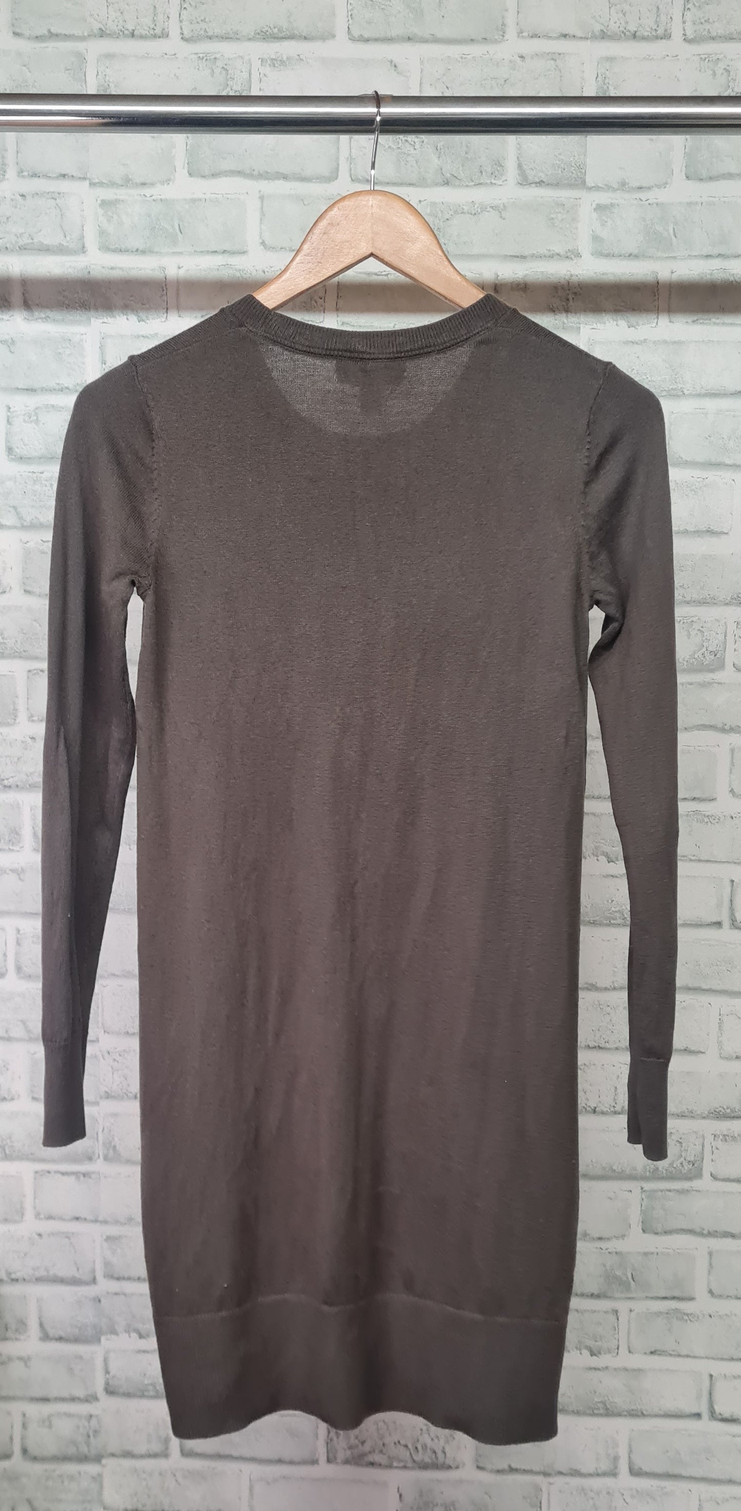 The White Company White Label Brown Knit Dress Size 8