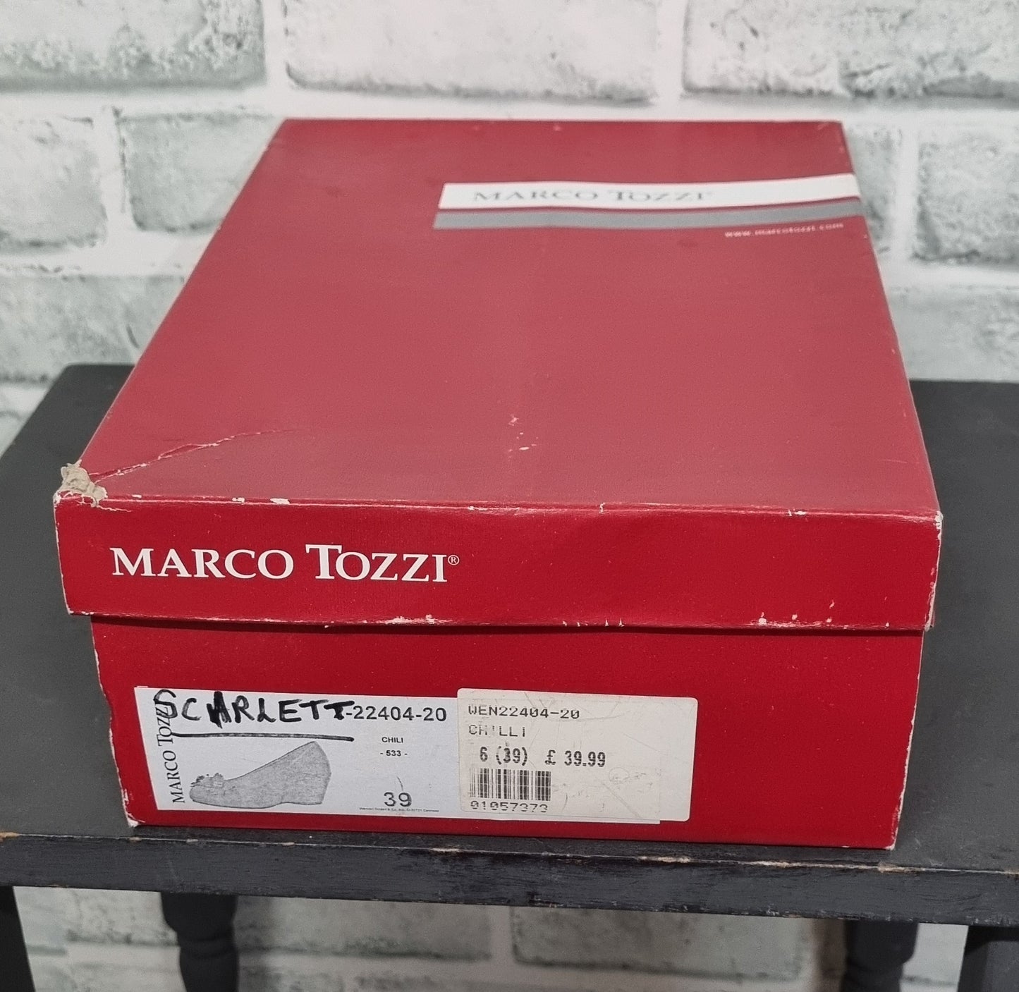 Vintage Marco Tozzi Red Wedges Size 6