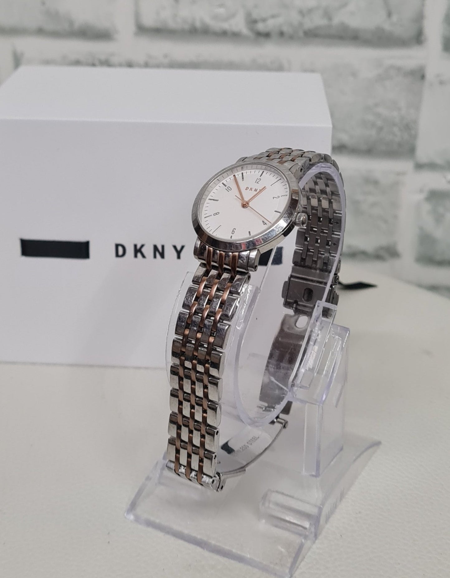 DKNY Gold and Silver Wristwatch