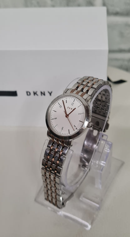 DKNY Gold and Silver Wristwatch