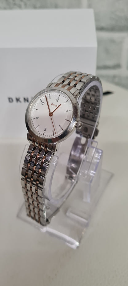 DKNY Gold and Silver Wristwatch