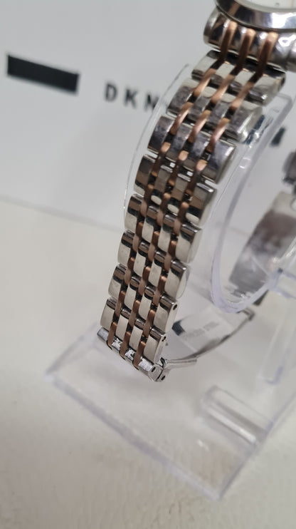 DKNY Gold and Silver Wristwatch