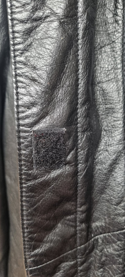 Yessica Black Leather Jacket Medium