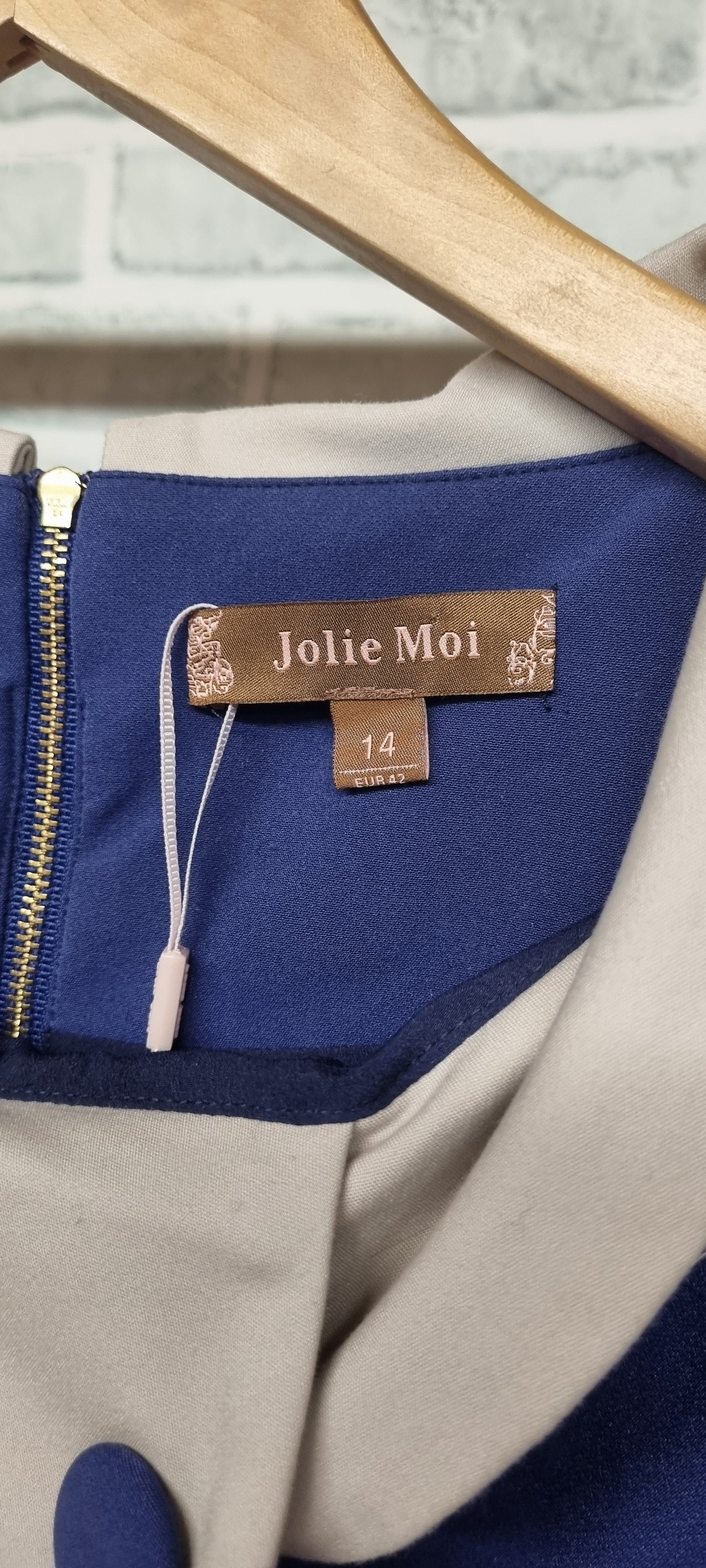 Jolie Moi Retro Style Purple Midi Dress Size 14