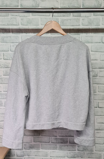 Burberry Grey Cropped Sweatshirt Size Small