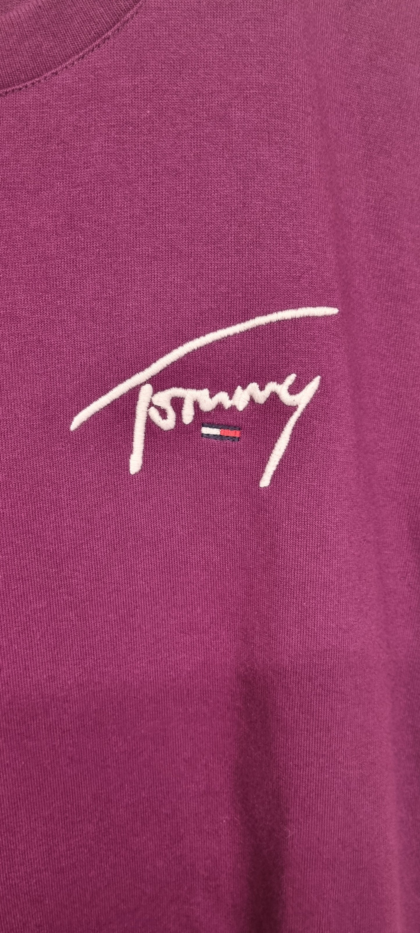 Tommy Jeans Purple Short Sleeve T-Shirt Size Small