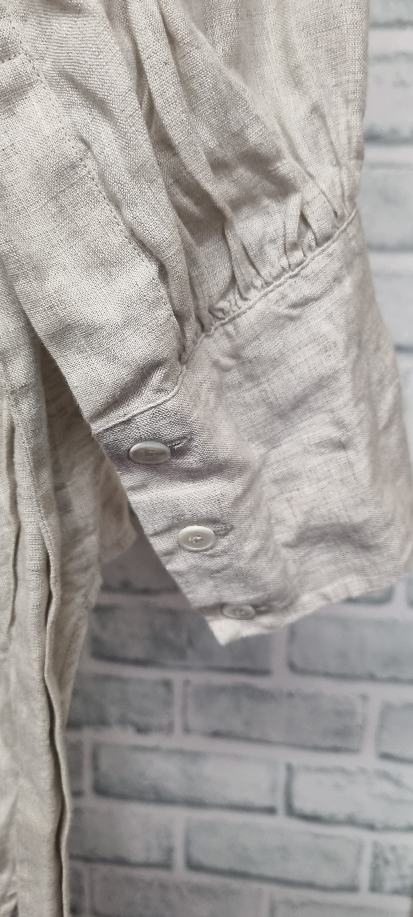 Massimo Dutti Linen Shirt with Belt Size Large