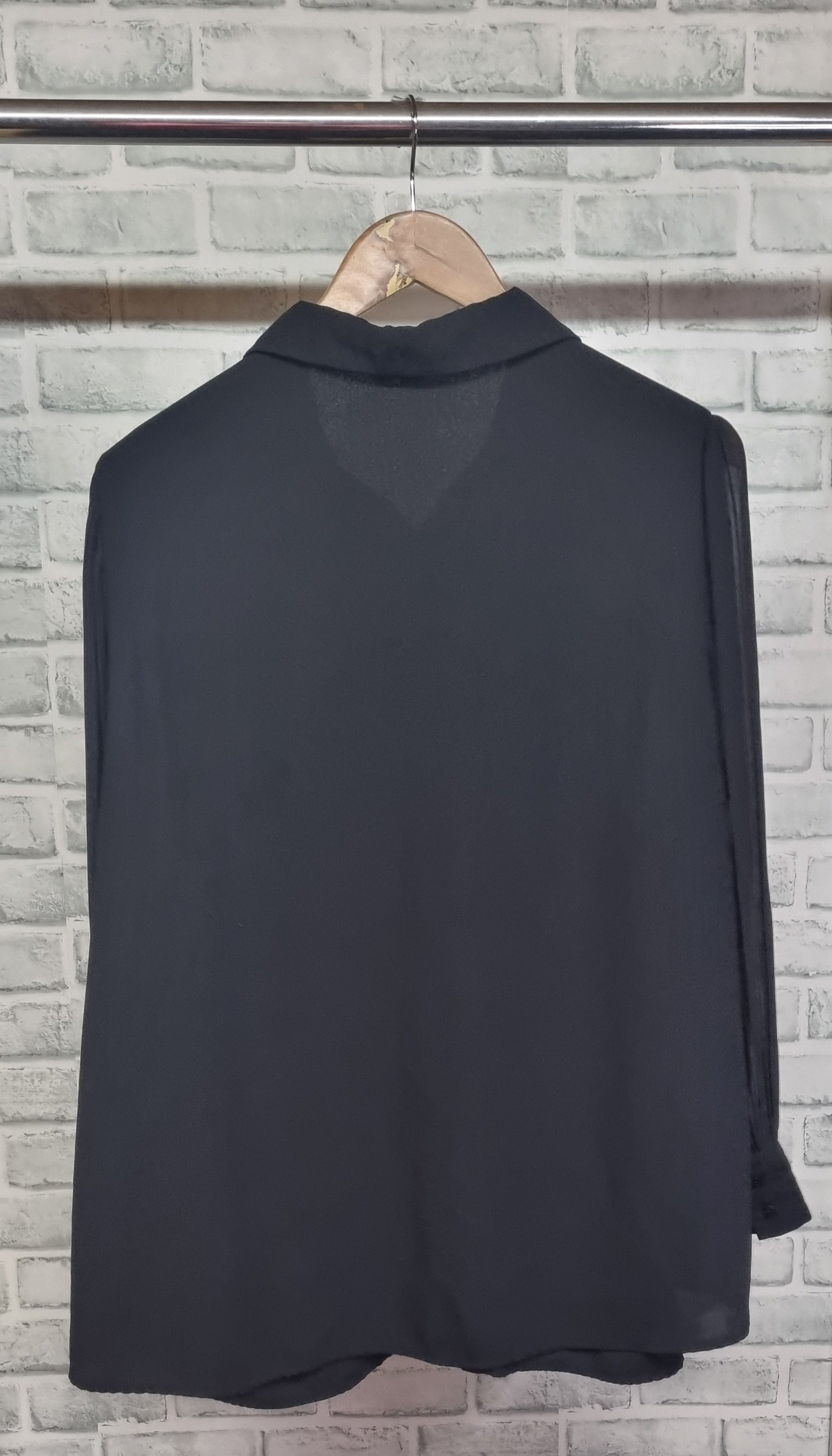 Adrianna Papell Black Blouse Size XL Shop for Shelter