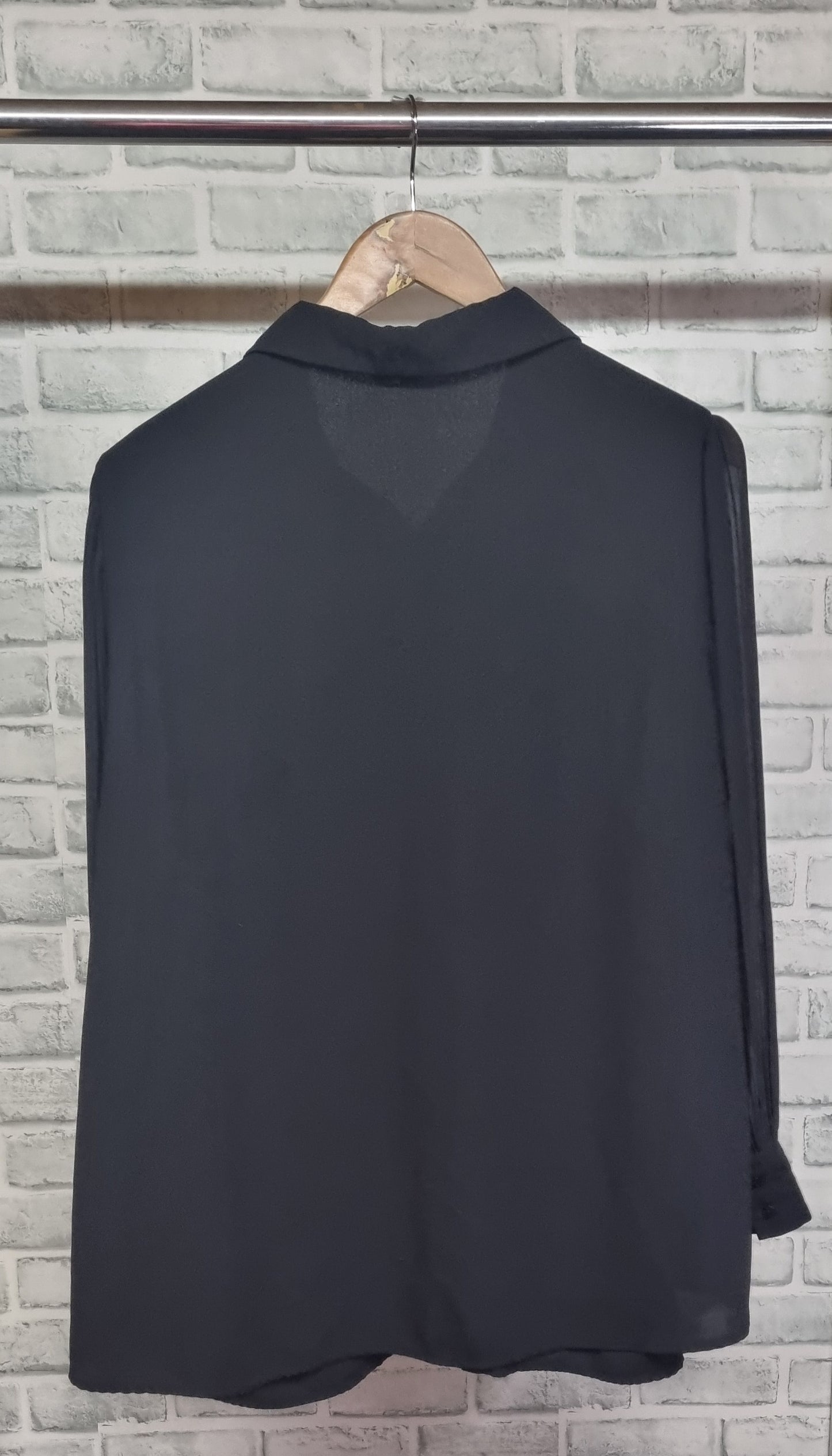 Adrianna Papell Black Blouse Size XL
