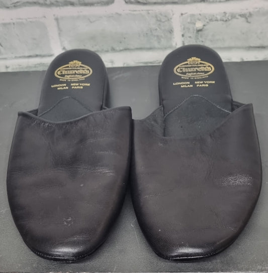 Church's Black Leather Slippers Size 9