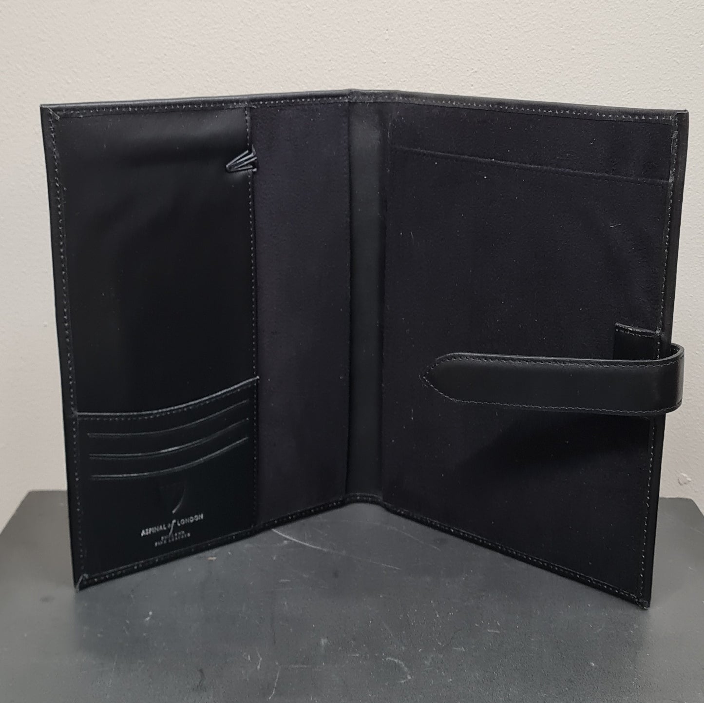 Aspinal of London Black Black Padfolio