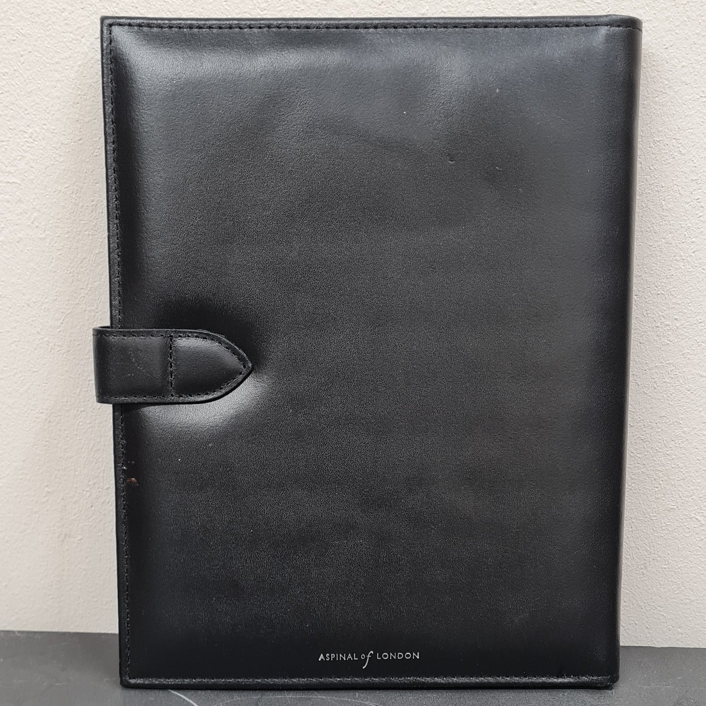 Aspinal of London Black Black Padfolio