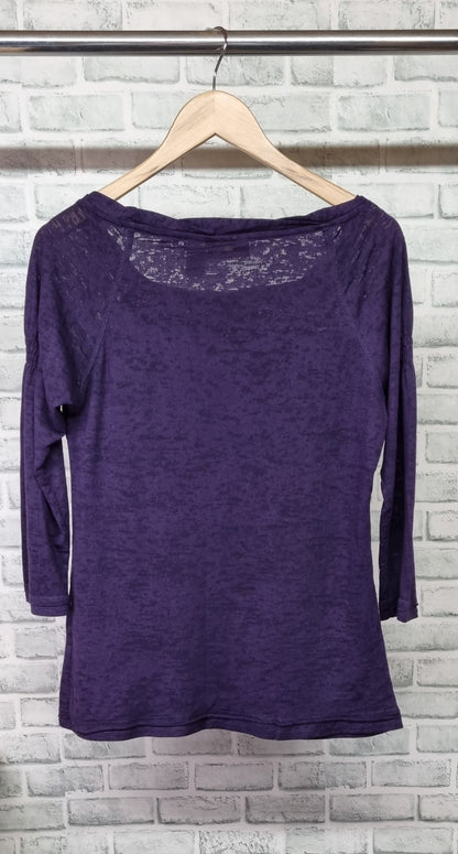 DKNY Jeans Purple Y2K Top Size Medium