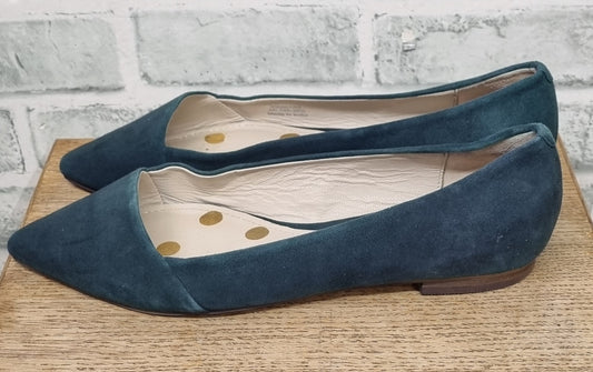 Boden Green Pointed Toe Ballet Flats Size 38 1/2