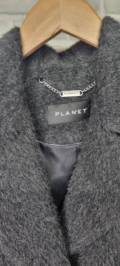 Planet Alpaca and Wool Grey Maxi Coat Size 14