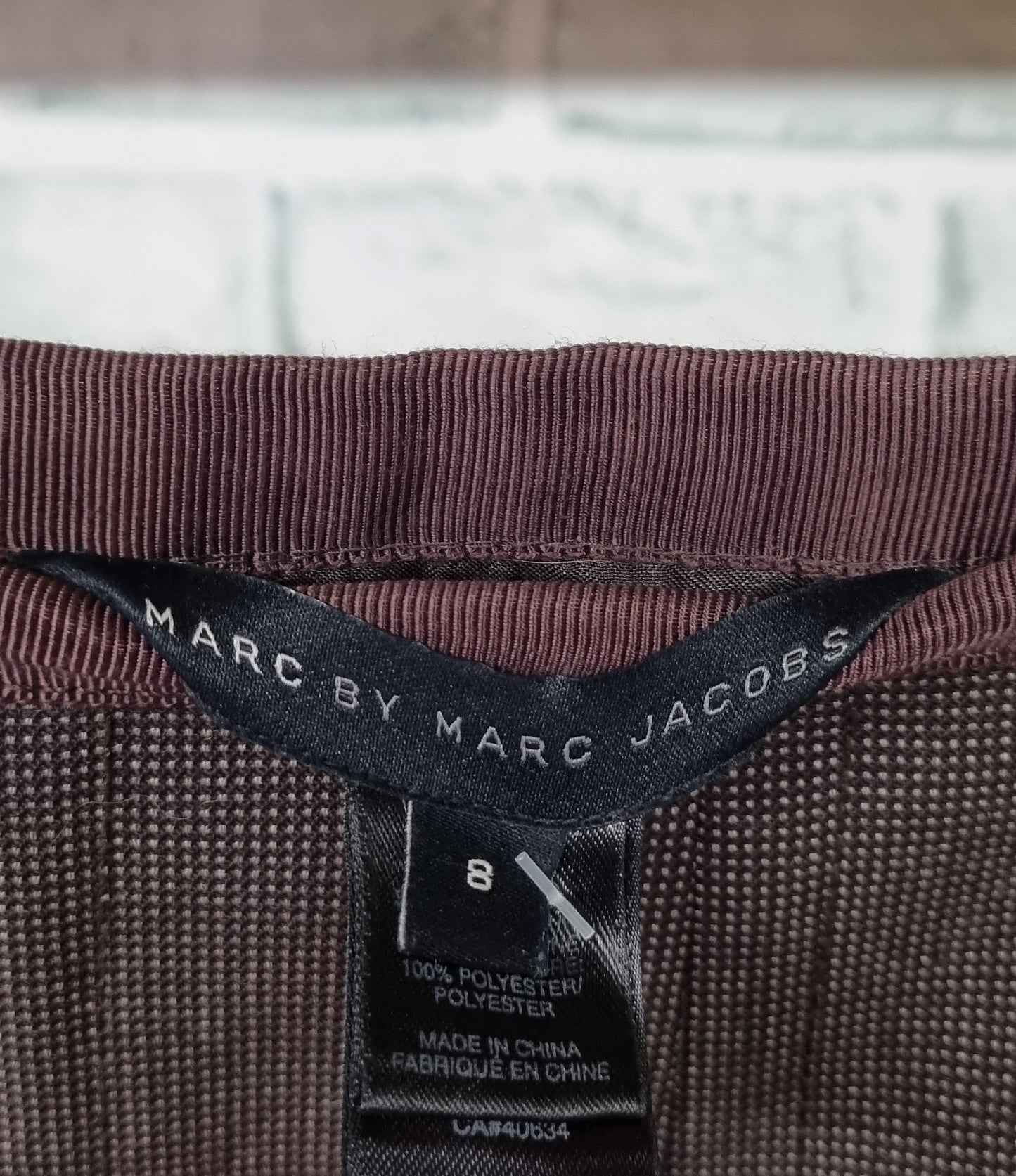 Marc by Marc Jacobs Heavy Brown Box Pleated Mini Skirt Size US 8