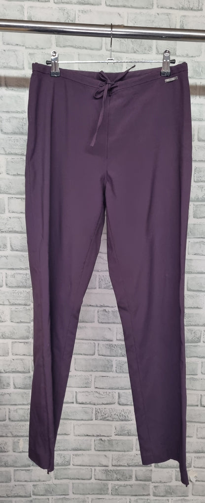 Ted Baker Leg Room Purple Straight Leg Trousers Size 3