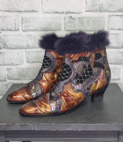 Gomez Rivas Leather Ankle Boots Size 41