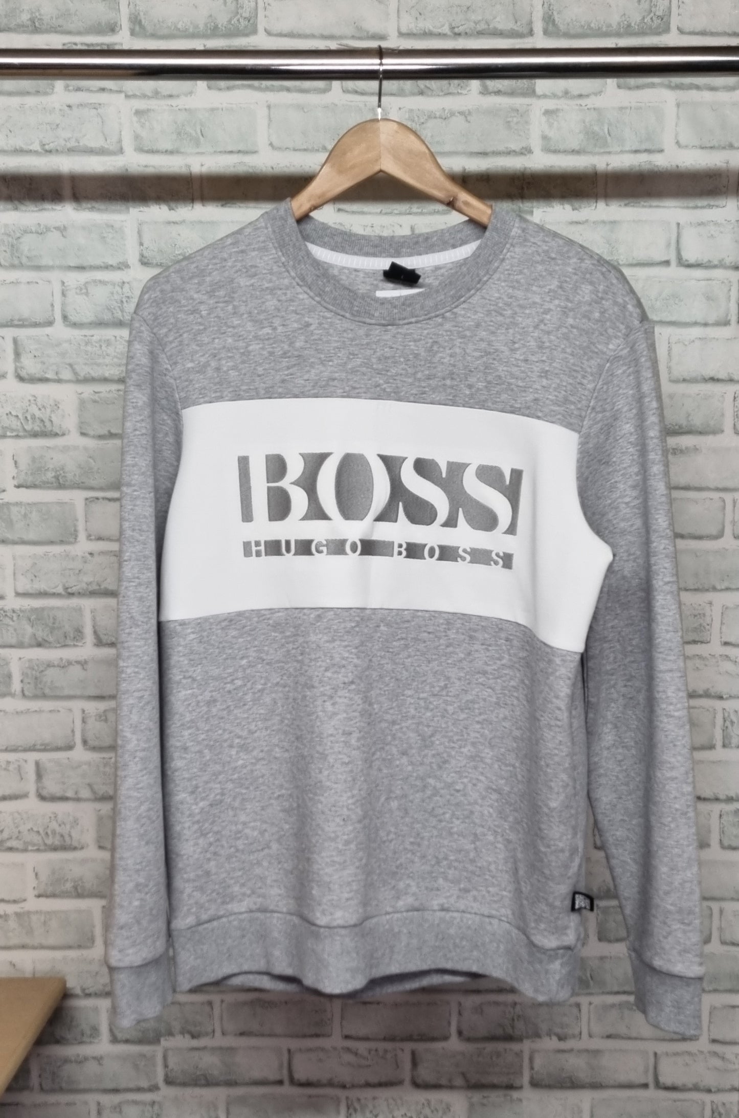 Hugo Boss Grey Sweatshirt Size Large