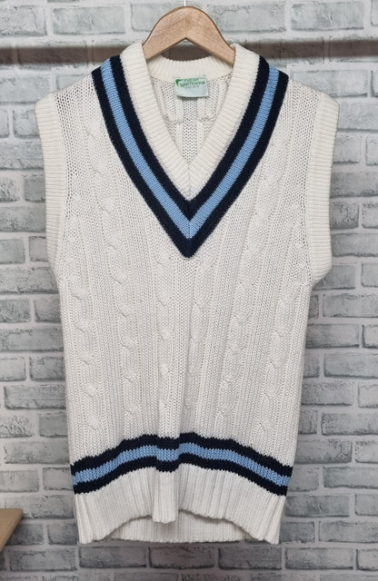 Vintage Falcon Sportswear Aran Knit Cricket Vest