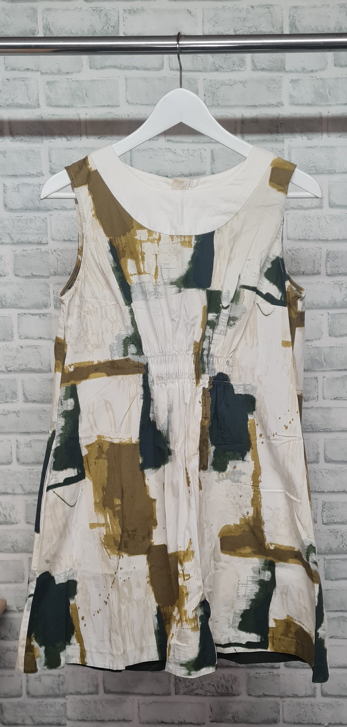 Simply Vera Vera Wang Gathering Detail Exposed Zip Mini Dress/Elongated Top Size 10