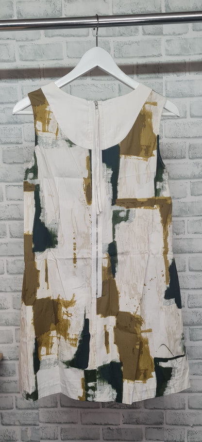 Simply Vera Vera Wang Gathering Detail Exposed Zip Mini Dress/Elongated Top Size 10