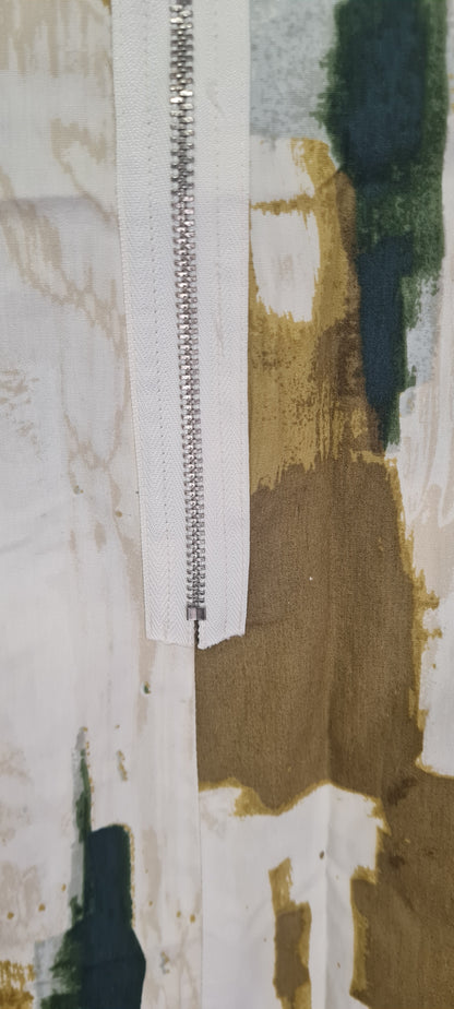 Simply Vera Vera Wang Gathering Detail Exposed Zip Mini Dress/Elongated Top Size 10