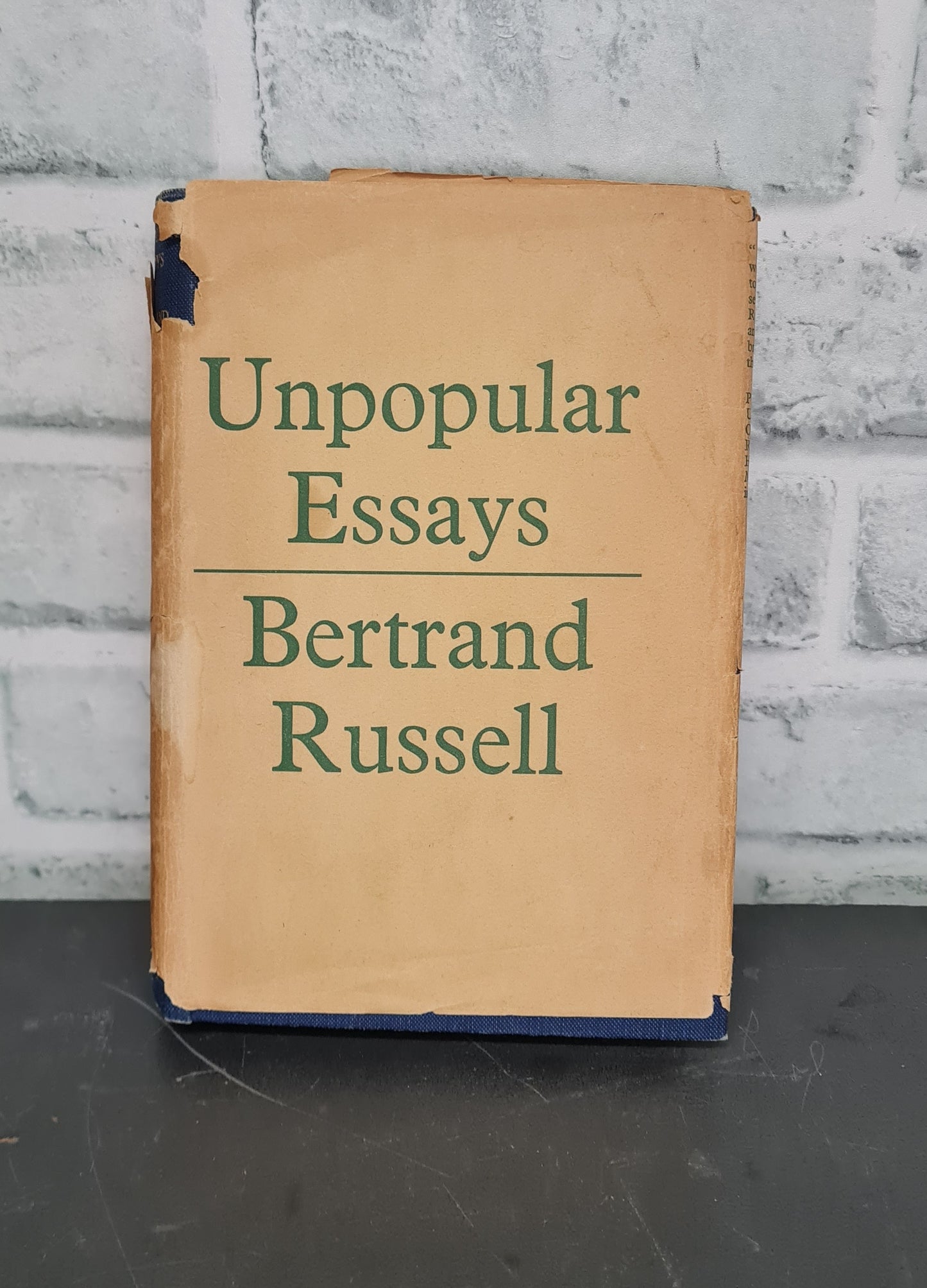 Unpopular Essays by Bertrand Russell Hardcover