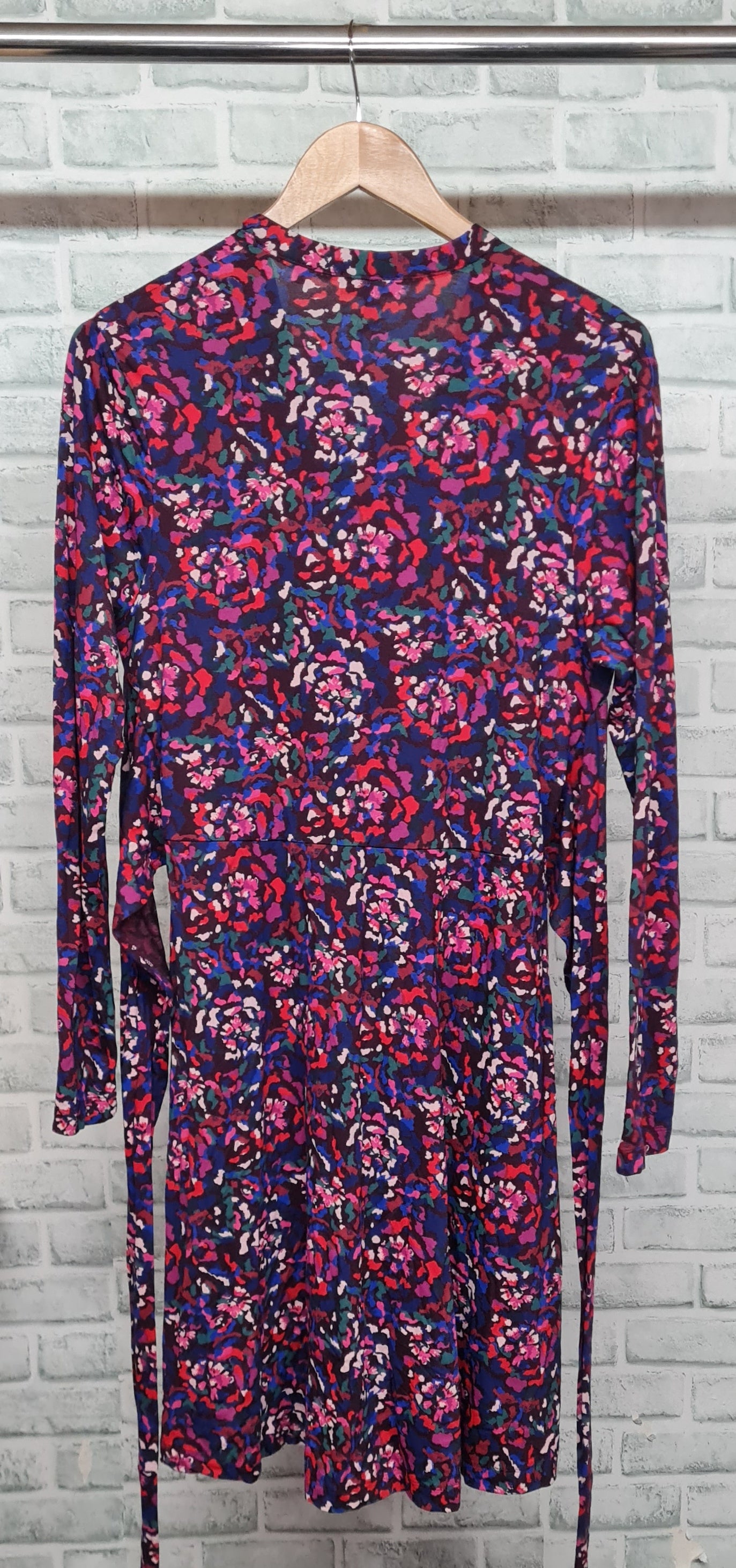 Fat Face Delphine Abstract Purple Midi Dress Size 14 BNWT