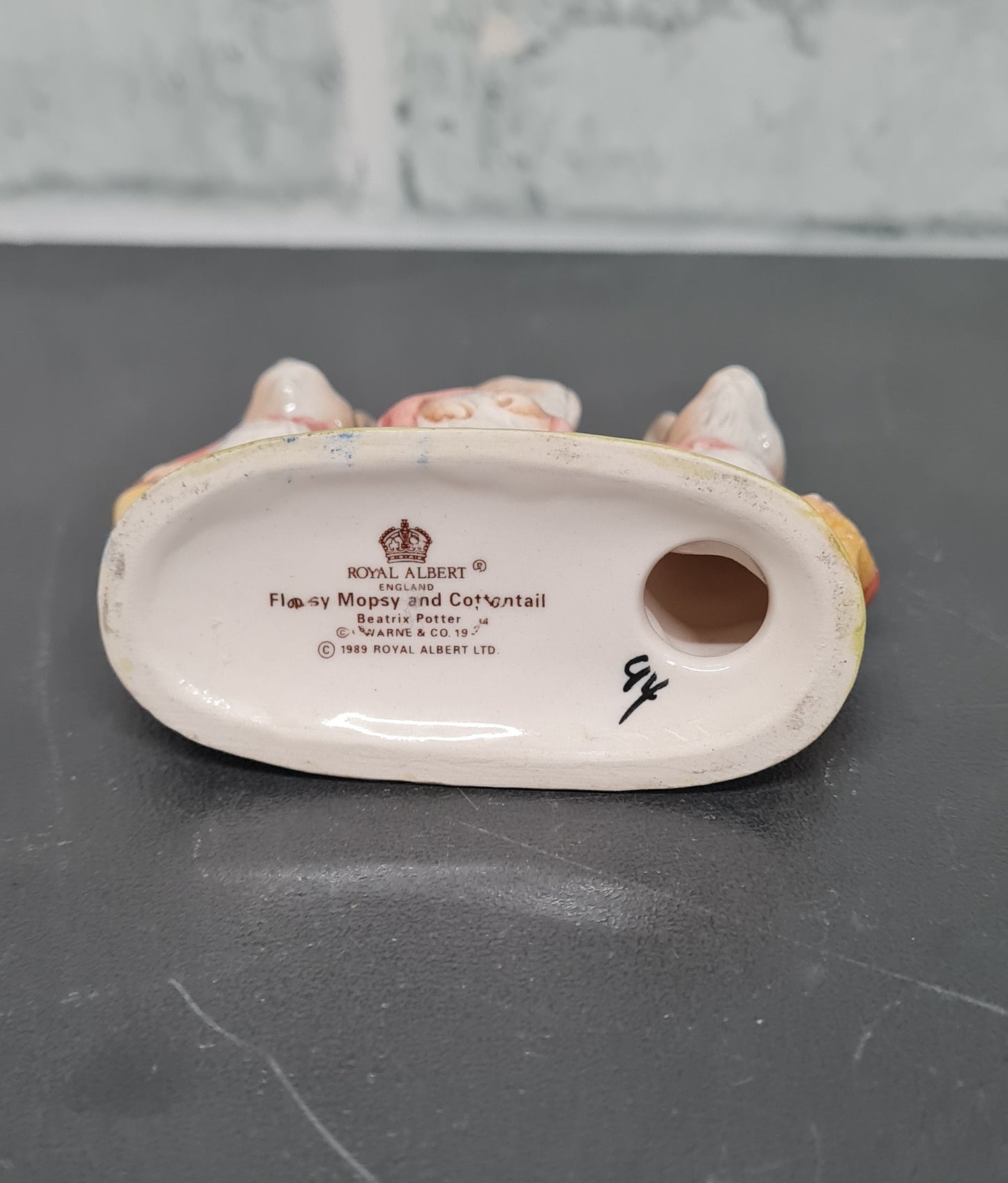 Royal Albert England Flopsy Mopsy and Cottontail Beatrix Potter 1989 Porcelain Figurine